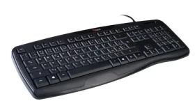 C-tech KB-107 USB čierna / Ergonomická klávesnica / membránová / USB / CZ/SK layout (8594125010386)