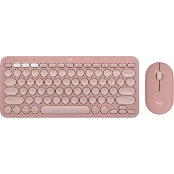 Logitech MK380 Pebble 2 ružová / Bezdrôtový set klávesnice a myši (920-012241)