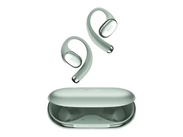 QCY Crossky R70 zelená / Bezdrôtové slúchadlá s mikrofónom / TWS / Bluetooth 6.0 / IPX5 / dobíjací box (CT02 green)