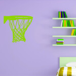 Veselá Stena Samolepka Basketbalový kôš Farba: béžová, Veľkosť: 60 x 56 cm