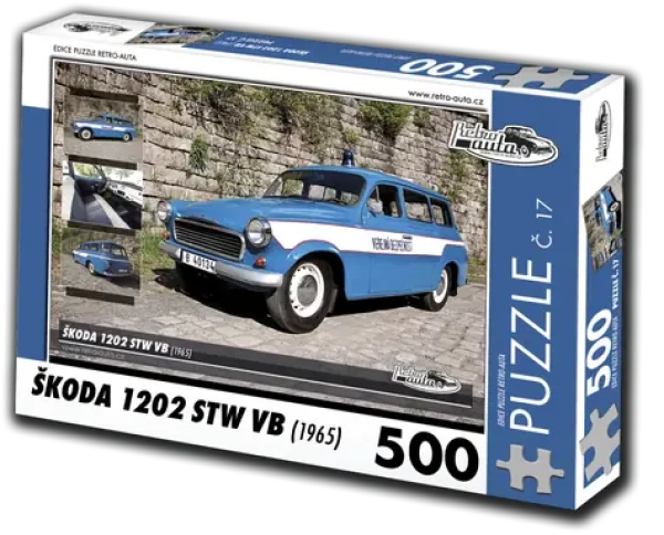 RETRO-AUTA Puzzle č. 17 Škoda 1202 STW VB (1965)