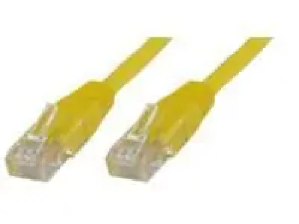 MicroConnect CAT5e U/UTP 1m CCA žltá / PVC / AWG 26/7 / CCA (B-UTP501Y)