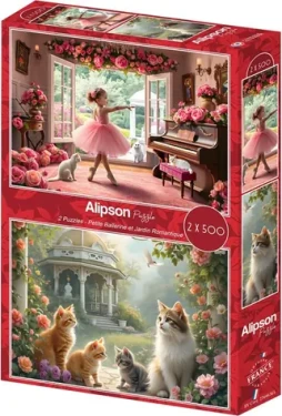 ALIPSON Puzzle Malá balerína a Romantická záhrada