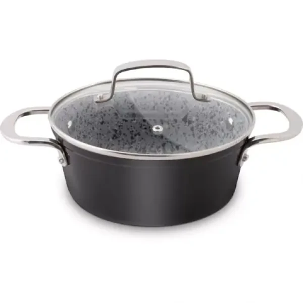 Lamart Granit Kastról s pokrievkou 1.6L šedá / 18 x 8.5 cm / hliník (8590669353545)