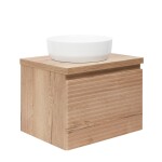 Kúpeľňová skrinka pod umývadlo Naturel Savona 58x43x44, 8 cm dub halifax mat SAVONA60DHD SAVONA60DHD