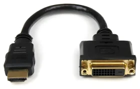 StarTech Adaptér HDMI - DVI-D čierna / Redukcia / 0,2 m / 1920 x 1200 px (HDDVIMF8IN)