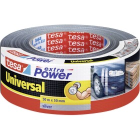 Tesa UNIVERSAL 56389-00000-11 páska so skleným vláknom tesa® Extra Power strieborná (d x š) 50 m x 50 mm 1 ks; 56389-00000-11