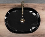 REA - Umývadlo na dosku Nadia 50 Black Stone REA-U9240