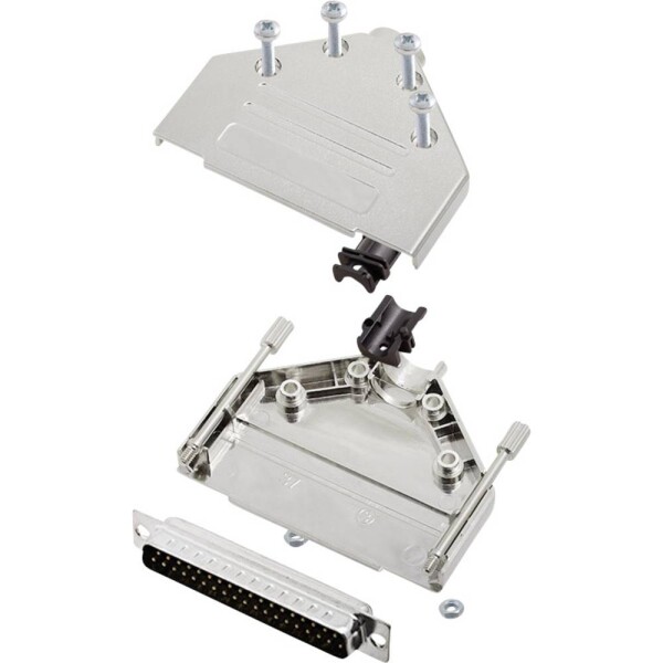 Encitech DTPK-M-37-DBP-K 6355-0030-04 sada D-SUB kolíkové lišty 180 ° Pólov: 37 spájkovaný 1 sada; 6355-0030-04