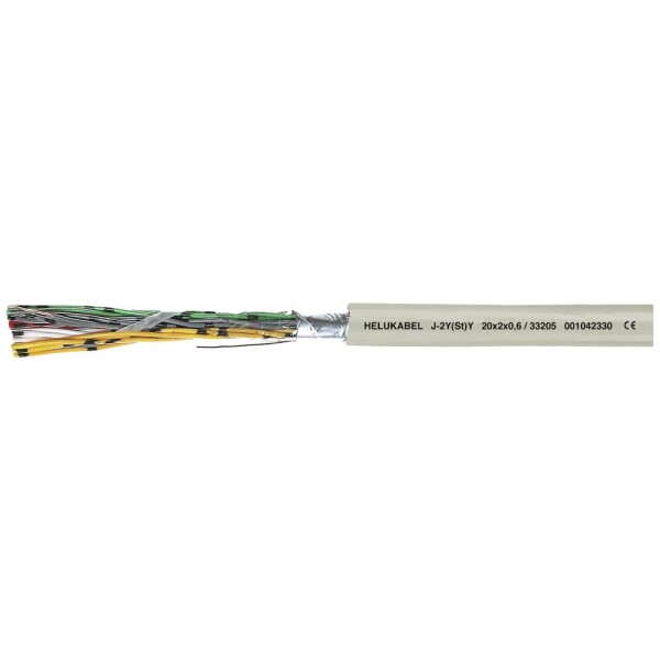 HELU 33202-100 dátový kábel 12 x 0.6 mm² sivá 100 m; 33202-100