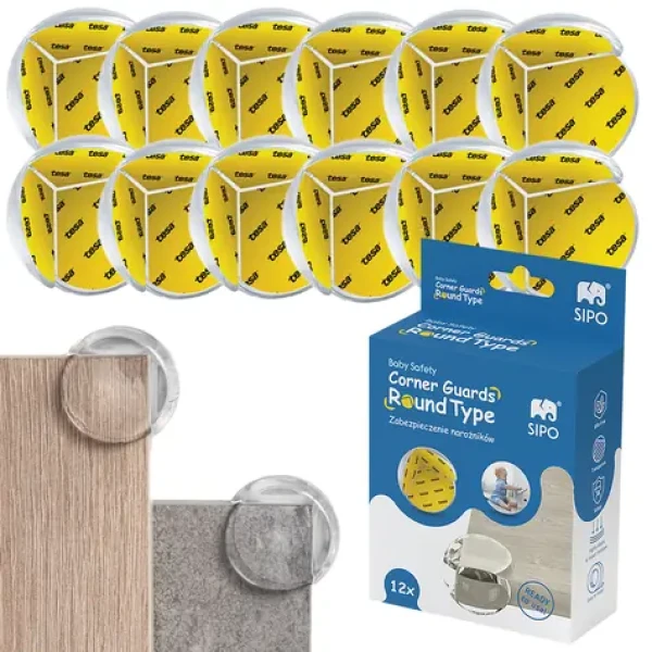 Sipo Ochrana rohov a hrán pre bezpečnosť detí O-profil 12ks transparentný (SPSBS-EC51)