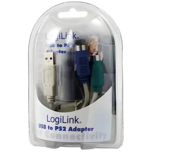 LogiLink AU0004 / Adaptér / USB na PS/2 / 0,2 m (AU0004A)