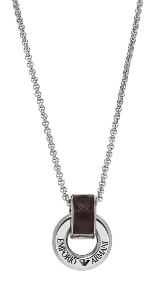 Emporio Armani Fashion oceľový náhrdelník pre mužov EGS3134040