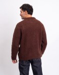 Edwin Dun Textured Sweater Rum Raisin garment washed S