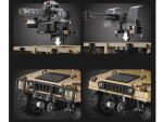 Mamido Súprava kociek 3935-ele vojenské auto Humvee 1:8 pohyblivé prvky ZA5252