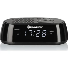 ROADSTAR CLR-2477 čierna / Rádiobudík / FM / PLL / USB (7621800032980)