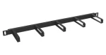 Vyväzovací panel VP-06-05-00-B čierna / 19" / 0,5U / oceľový (80191092)