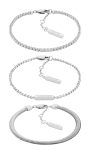 Calvin Klein Moderná oceľová súprava náramkov CK Trio 35000796