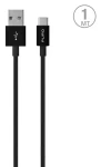 Puro White čierna / Dátový kábel / USB-A / USB-C / 1 m