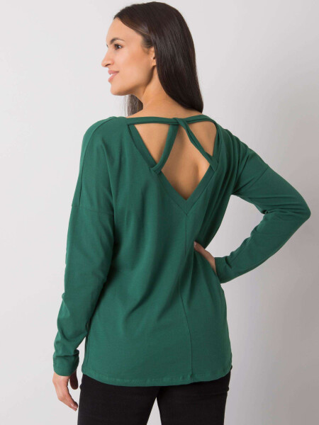 Dámska blúzka RV BZ 7315.39X Tmavo zelená - Rue Paris L/XL tmavě zelená