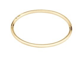 Hugo Boss Minimalistický pevný náramok z pozlátenej ocele Live 1580686