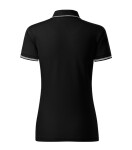 Jednofarebné polo tričko Perfection čierne S