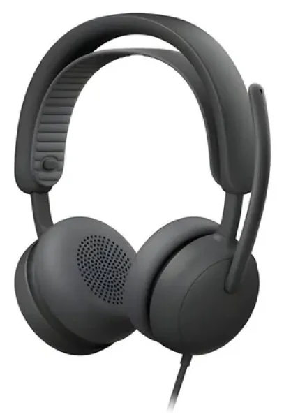 Logitech Zone Wired 2 for Business grafitové / Drôtové slúchadlá s mikrofónom / USB / 1.9 m (981-001618)