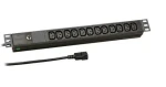 EFB EK631CC.1 čierna / PDU / 19" 1U / 12x C13 / C14 / 10A (EK631CC.1)