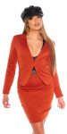 Sexy Koucla Fitted Business Jacket ORANGE S