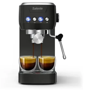 Salente Coffio čierno-antracitová / Pákový kávovar / 1350 W / 1,3 l / 20 bar (COFFIO-AN)