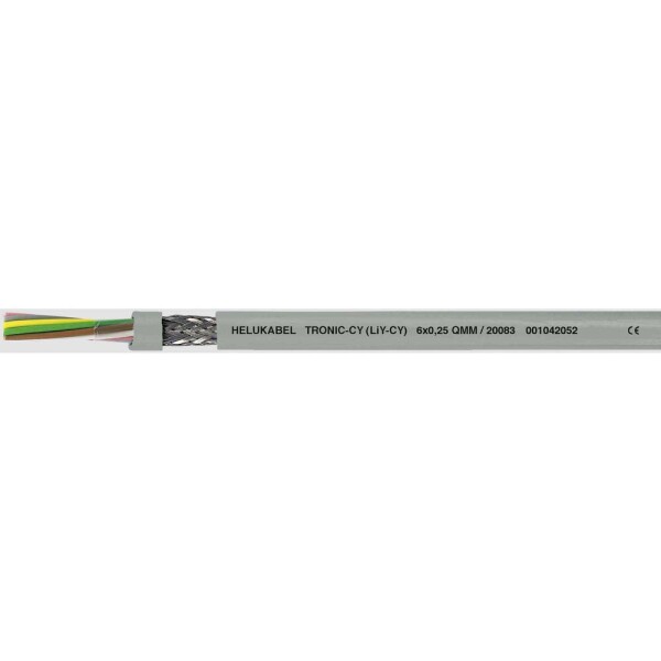 HELU 16026-500 dátový kábel LiYCY 2 x 0.75 mm² sivá 500 m; 16026-500