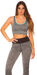 Trendy Workout Crop Top