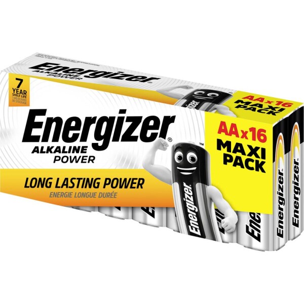 Energizer Power LR06 tužková batéria typu AA alkalicko-mangánová, 1.5 V, 16 ks; E302743800