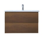Kúpeľňová skrinka s umývadlom SAT B-Way 79x50x45 cm orech mat BWAY280NUTU BWAY280NUTU