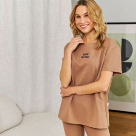 Dámske pyžamo 5382 - Doctornap Hnědá M
