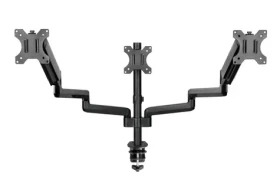 Gembird MA-DA3-01 Stolný držiak pre 3 monitory do 27 / štandardy VESA 75x75 amp; 100x100 / nosnosť 21 kg / nastaviteľný (MA-DA3-01)