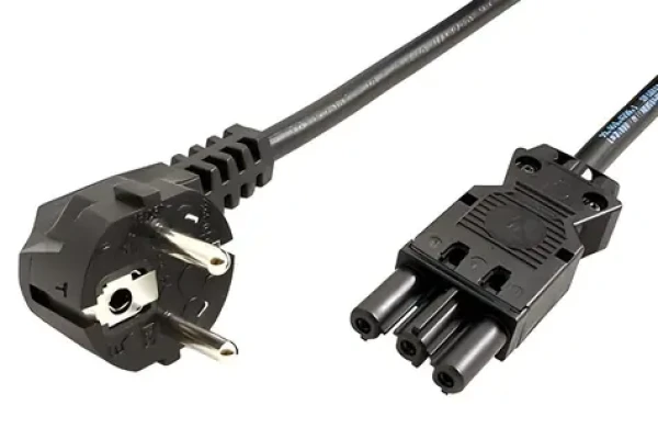 BACHMANN 375.000 čierna / Napájací kábel / CEE 7/7 - GST18 / 1,5 m (375.000)