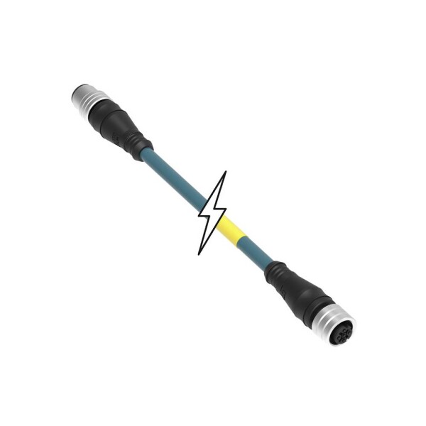 Molex Molex WOD Industrial Solution upravený zástrčkový konektor pre senzory - aktory, 1300480197, piny: 4, 1.00 m, 1 ks; 1300480197