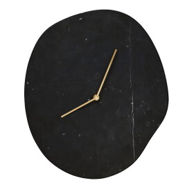 Ferm Living Nástěnné hodiny Melt Black Marble