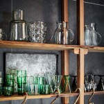 MADAM STOLTZ Sklenený džbán Glass Jug Grooves 1,5 l