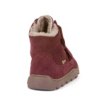 Detské zimné barefoot topánky ZERU TEX FURRY Bordeaux Froddo G2110151-4 - 33