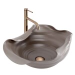 REA - Keramické umývadlo na dosku HM-66TB Handmade ART 50x40 REA-U6324