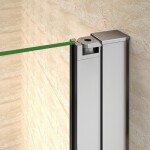 H K - Štvrťkruhová sprchová zástena LUREN S2 90, číre sklo, R550 SE- LUREN S2 90