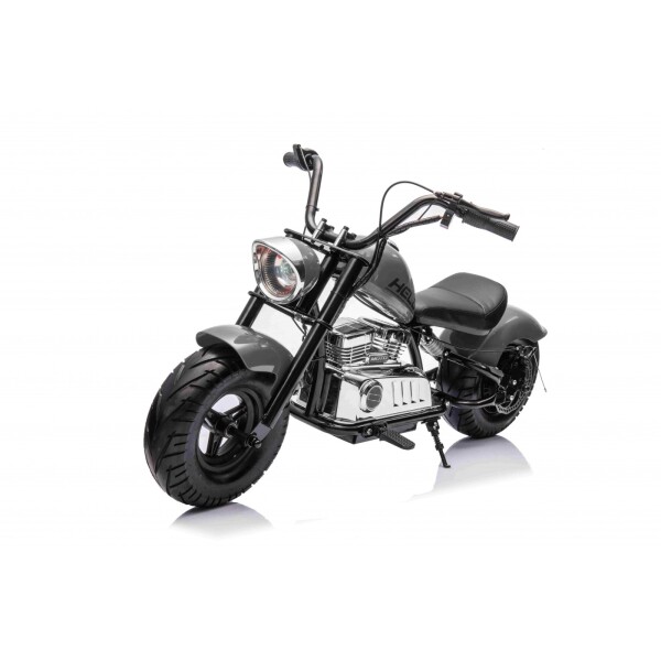 Mamido Detská elektrická motorka Chopper Warrior 36V sivá