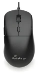 MediaRange myš pre pravákov čierna / Myš / drôtová / optická / USB-C / 800-2400 DPI / 6 tlačidiel (MROS271)