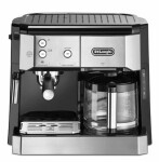 DeLonghi BCO421.S strieborná / Pákový kávovar + prekvapkávač / 1750W / 1.0 l / 15 bar / penič mlieka (BCO421.S)