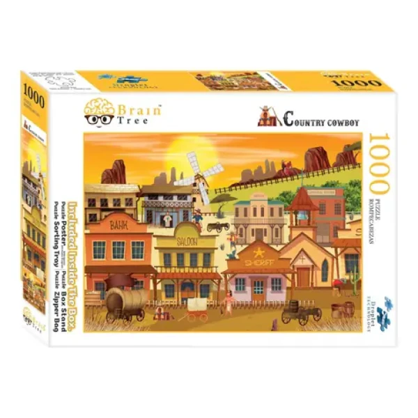 Brain Tree Puzzle Westernové mestečko