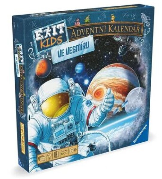 Ravensburger EXIT Kids Adventný kalendár: Vo vesmíre