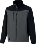 Bunda 2 V 1 Delta Plus softshell SOCCIA Farba: Čierna/ Červená, Veľkosť: M (SOCCINOTM)