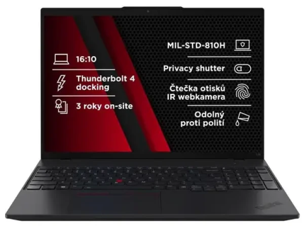 Lenovo ThinkPad L16 G2 čierna / 16" WUXGA / AMD RYZEN 7 PRO 250 3.3GHz / 32GB / 1TB SSD / Radeon 780M / W11P (21SC000GCK)